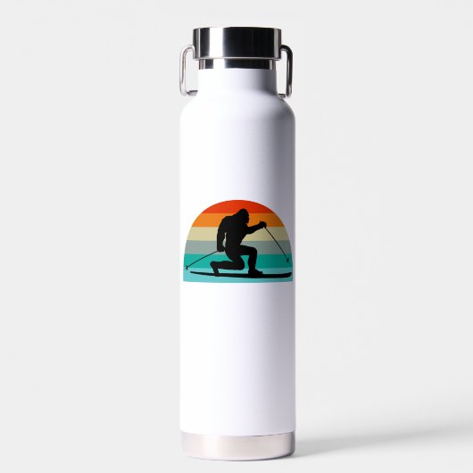 Bigfoot Telemark Skifahren Rainbow Trinkflasche (Vorne)
