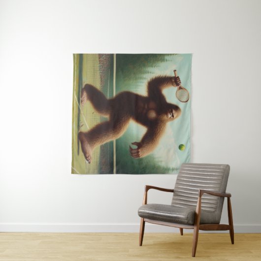 Bigfoot Tennis Wandteppich (Beispiel (Horizontal))