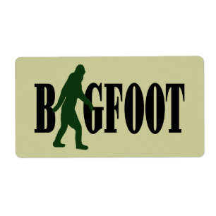 Bigfoot Text & Green Squatch Grafik