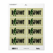 Bigfoot Text & Green Squatch Grafik (Vorne)