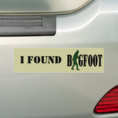 Bigfoot Text & Green Squatch Grafik Autoaufkleber (Auf Auto)