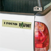 Bigfoot Text & Green Squatch Grafik Autoaufkleber (Auf Lkw)