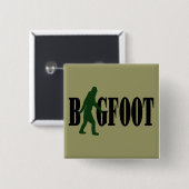 Bigfoot Text & Green Squatch Grafik Button (Vorne & Hinten)