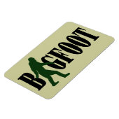 Bigfoot Text & Green Squatch Grafik Magnet (Linke Seite)