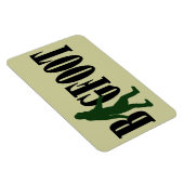 Bigfoot Text & Green Squatch Grafik Magnet (Rechte Seite)