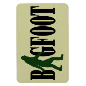Bigfoot Text & Green Squatch Grafik Magnet (Vertikal)