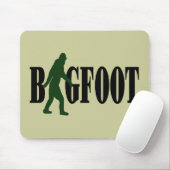 Bigfoot Text & Green Squatch Grafik Mousepad (Mit Mouse)