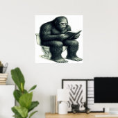 Bigfoot Toilet Poster (Heimbüro)