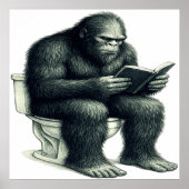 Bigfoot Toilet Poster (Vorne)