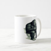 Bigfoot-Toilette Kaffeetasse (VorderseiteRechts)