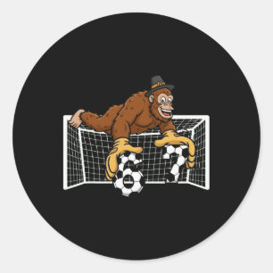 Bigfoot Torwart Fußball 67 Sechs Sieben Jungen Tha Runder Aufkleber