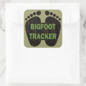 Bigfoot Tracker Quadratischer Aufkleber (Tasche)