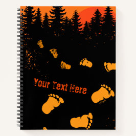 Bigfoot Tracks At Sunset Notizblock
