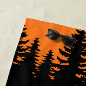 Bigfoot Tracks bei Sonnenuntergang Strandtuch (Beispiel)