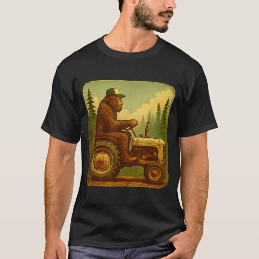 Bigfoot Tractor Farmer Design For Men Farming Farm T-Shirt (Vorderseite)