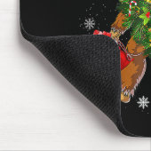 Bigfoot Tragend Weihnachtsbaum Sasquatch Glaube Mousepad (Ecke)