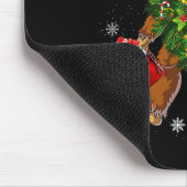 Bigfoot Tragend Weihnachtsbaum Sasquatch Glaube Mousepad (Ecke)