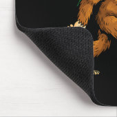 Bigfoot Tragend Weihnachtsbaum Sasquatch Glaube Mousepad (Ecke)