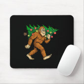 Bigfoot Tragend Weihnachtsbaum Sasquatch Glaube Mousepad (Mit Mouse)
