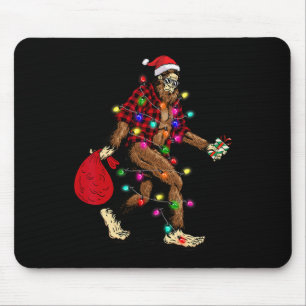 Bigfoot Tragend Weihnachtsbaum Sasquatch Pajama Mousepad