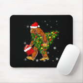 Bigfoot trägt Weihnachtsbaum Sasquatch-Gläubiger Mousepad (Mit Mouse)