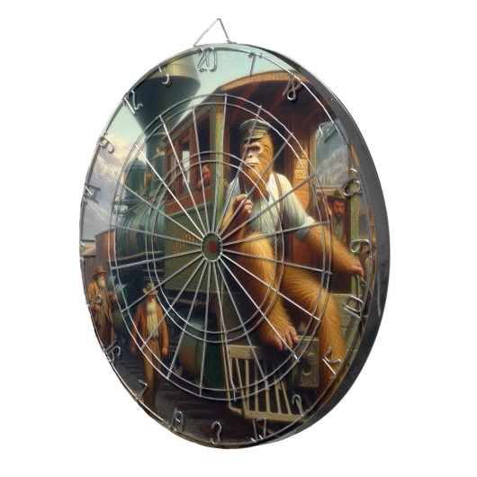 Bigfoot Train Engineer Dartscheibe (Vorderseite rechts)