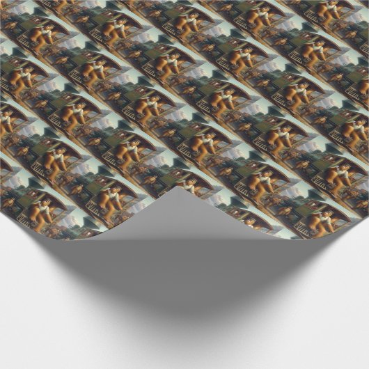 Bigfoot Train Engineer Geschenkpapier (Ecke)