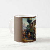 Bigfoot Train Engineer Kaffeetasse (Vorderseite Links)