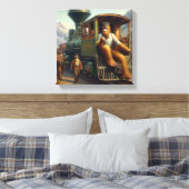 Bigfoot Train Engineer Leinwanddruck (Insitu (Schlafzimmer))