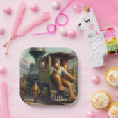 Bigfoot Train Engineer Pappteller (Party)