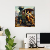 Bigfoot Train Engineer Poster (Heimbüro)