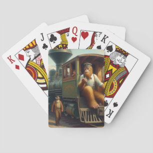 Bigfoot Train Engineer Spielkarten
