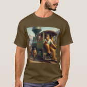 Bigfoot Train Engineer T-Shirt (Vorderseite)