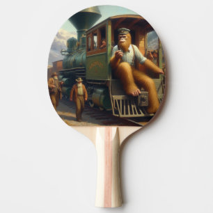 Bigfoot Train Engineer Tischtennis Schläger