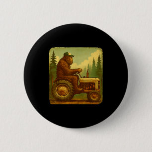 Bigfoot-Traktor-Bauer-Design für Männer Landwirtsc Button