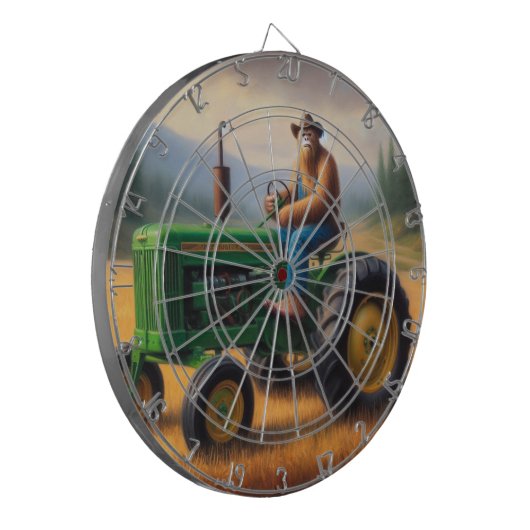 Bigfoot Traktor Dartscheibe (Vorderseite Links)