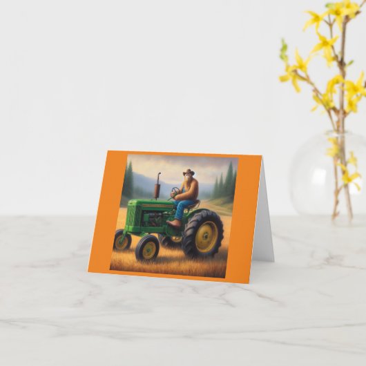 Bigfoot Traktor Karte (Gelbe Blume)