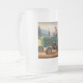 Bigfoot Traktor Mattglas Bierglas (Vorderseite Links)