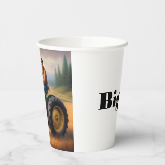 Bigfoot Traktor Pappbecher (Links)