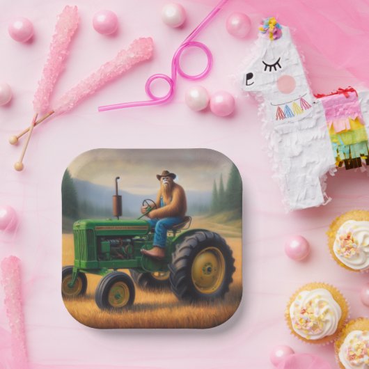 Bigfoot Traktor Pappteller (Party)