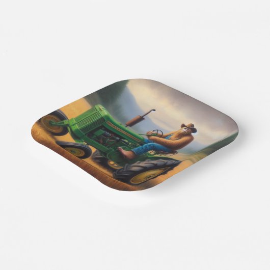 Bigfoot Traktor Pappteller (Gewinkelt)