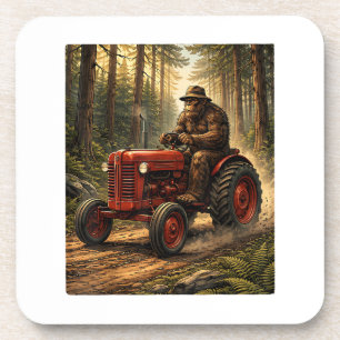 Bigfoot-Traktordesign für Farmer-Daddy-Bauernhof Getränkeuntersetzer