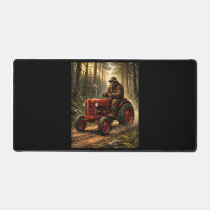 Bigfoot-Traktordesign für Farmer-Daddy-Bauernhof Schreibtischunterlage