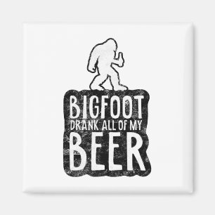 Bigfoot trank all meine Bierliebhaber lustig Sasqu Magnet