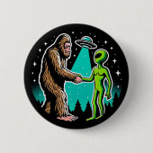 Bigfoot trifft Alien Button (Vorderseite)