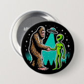 Bigfoot trifft Alien Button (Vorne & Hinten)