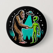 Bigfoot trifft Alien Button (Vorderseite)