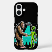 Bigfoot trifft Alien Case-Mate iPhone Hülle (Rückseite)