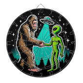 Bigfoot trifft Alien Dartscheibe (vorne)