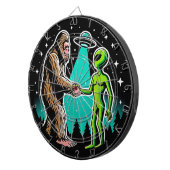 Bigfoot trifft Alien Dartscheibe (Vorderseite rechts)